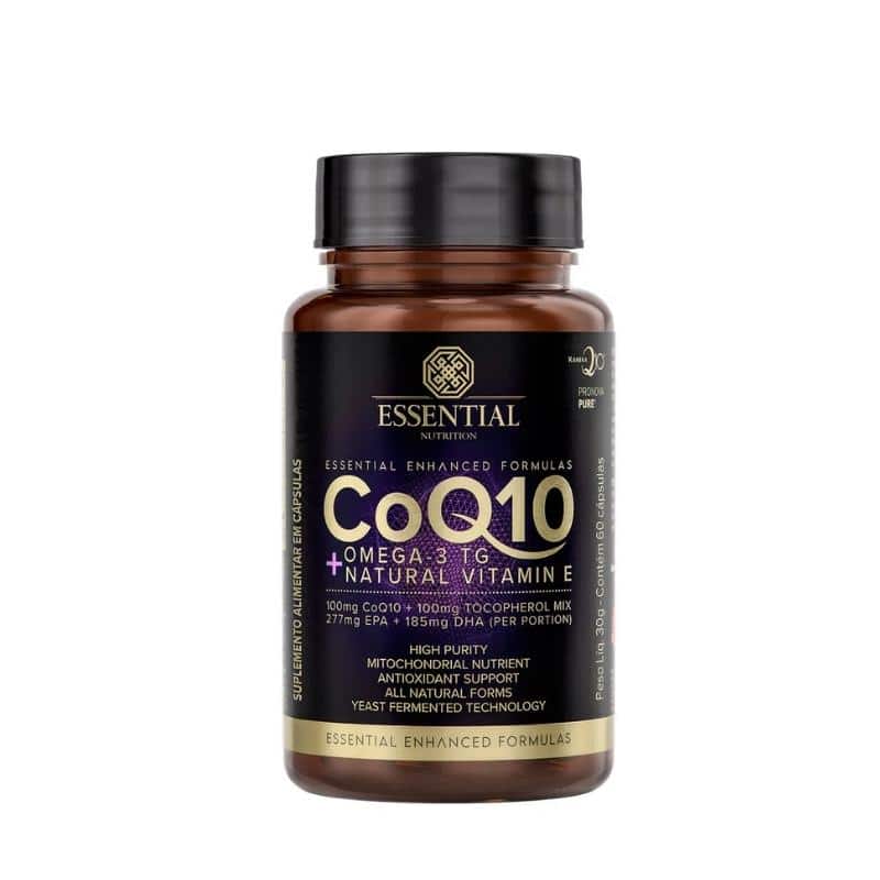 Coq 10 + Omega 3 + Vitamina E | 60 Cápsulas | Essential Nutrition