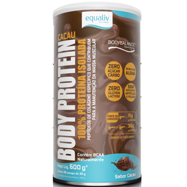 BODY PROTEIN CACAU (600G) EQUALIV
