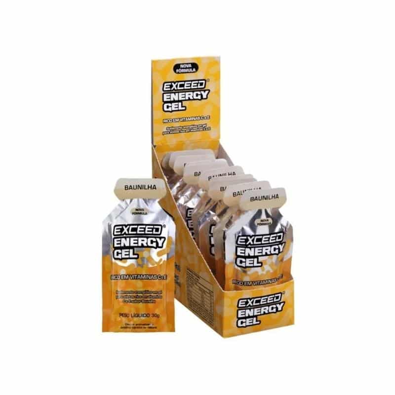 Exceed Energy Gel | Sabor Baunilha 30g | Display com 10 Sachês | Advanced Nutrition