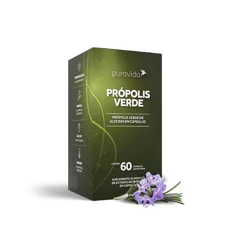 Própolis Verde 250mg | 60 Cápsulas | Pura Vida