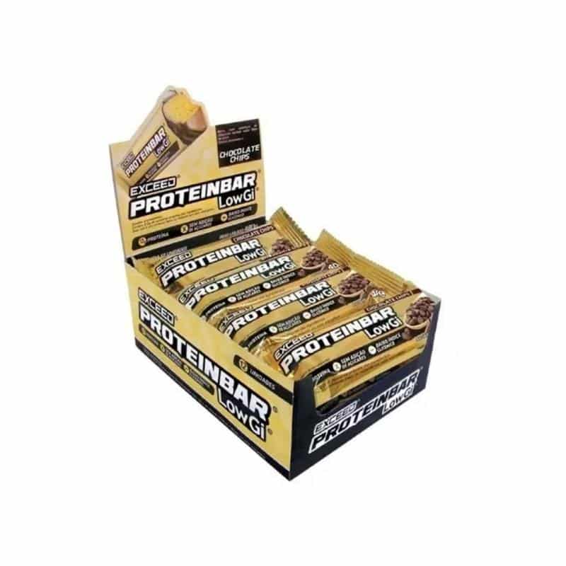 Exceed ProteinBar Low Gi Cx c/ 12 Barras | Sabor Chocolate | Advanced Nutrition