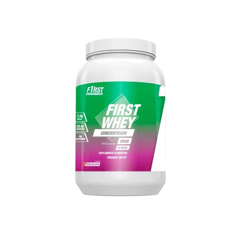 First Whey Concentrado 900g | Sabor Doce de Leite | First Nutrition