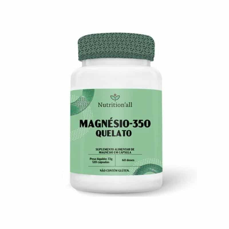 Magnésio-350 Quelato | 120 Cápsulas | Nutrition All