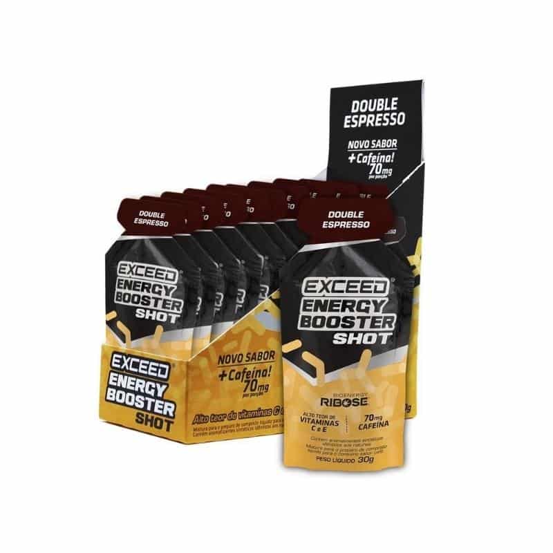 Exceed Energy Booster Shot | Sabor Double Espresso 30g | Caixa com 10 unidades Advanced Nutrition