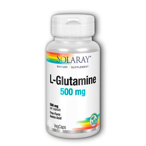 L- Glutamine 500mg - Solaray (100cápsulas)