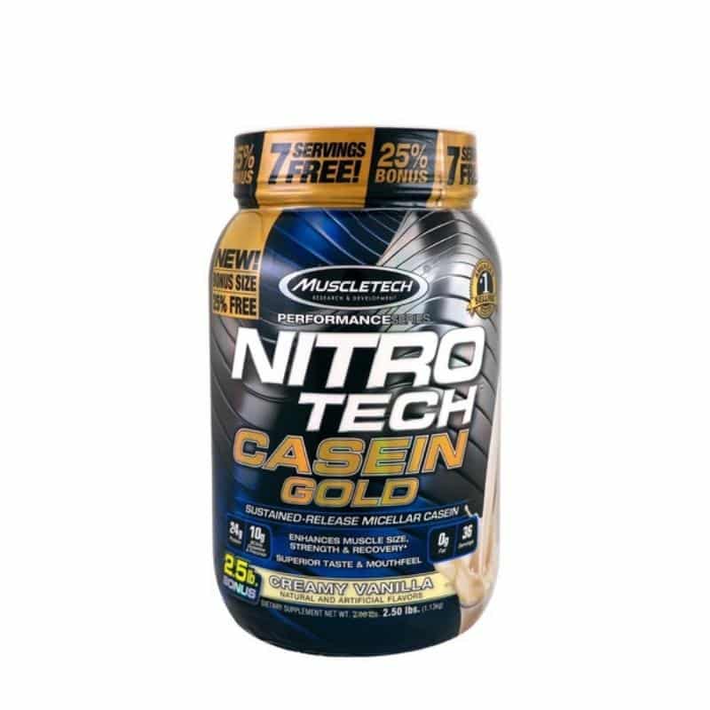 Nitro Tech Casein Gold 1,13kg | Sabor Baunilha | Muscletech