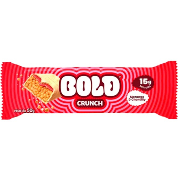 BOLD CRUNCH MORANGO E CHANTILLY (60G) BOLD SNACKS