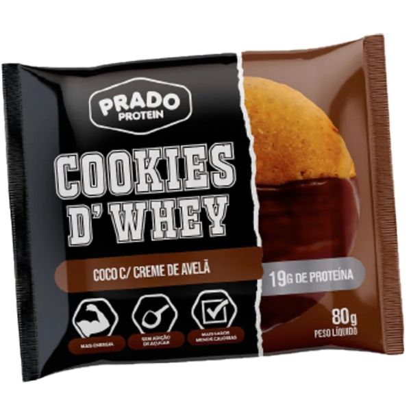 COOKIES D'WHEY CHOCOLATE AMEND (80G) PRADO PROTEIN