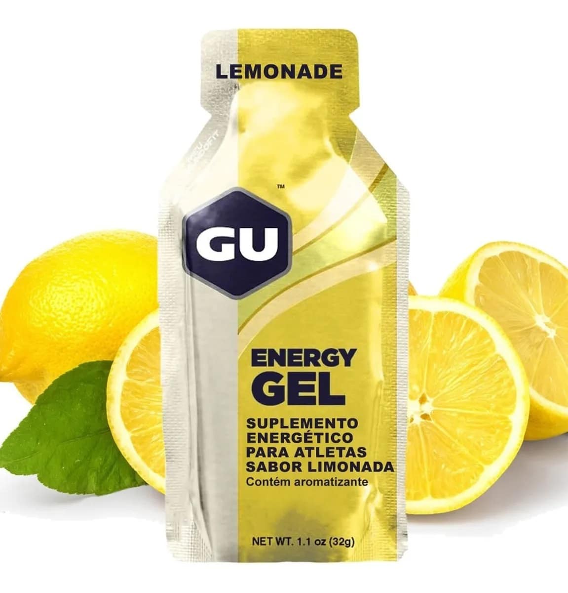 Energy Gel 32g | Sabor Limonada | Caixa com 24uni | GU