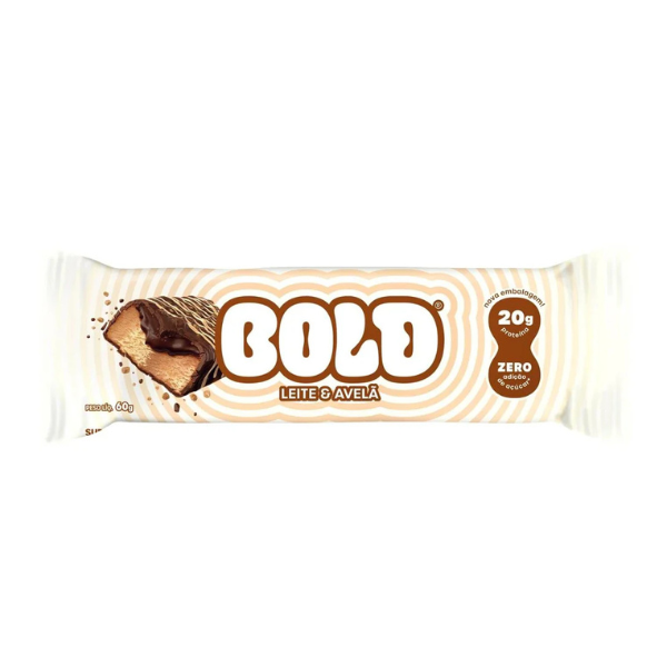 BOLD BAR LEITE & AVELÃ (60g) BOLD SNACKS