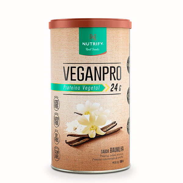 Vegan Pro 550g | Proteina Vegana | Sabor Baunilha | Nutrify