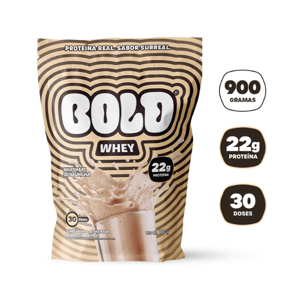 BOLD WHEY MILK SHAKE DE BAUNILHA (900G) BOLD SNACKS