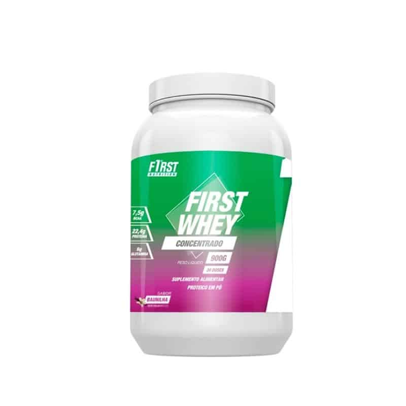 First Whey Concentrado 900g | Sabor Baunilha | First Nutrition