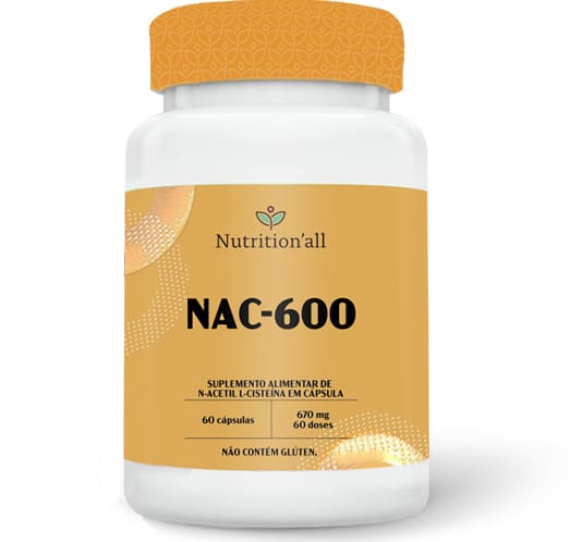 Nac-600 | 60 Cápsulas | Nutrition All