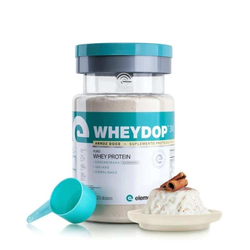 Wheydop 3w 900g | Sabor Arroz Doce | Elemento Puro
