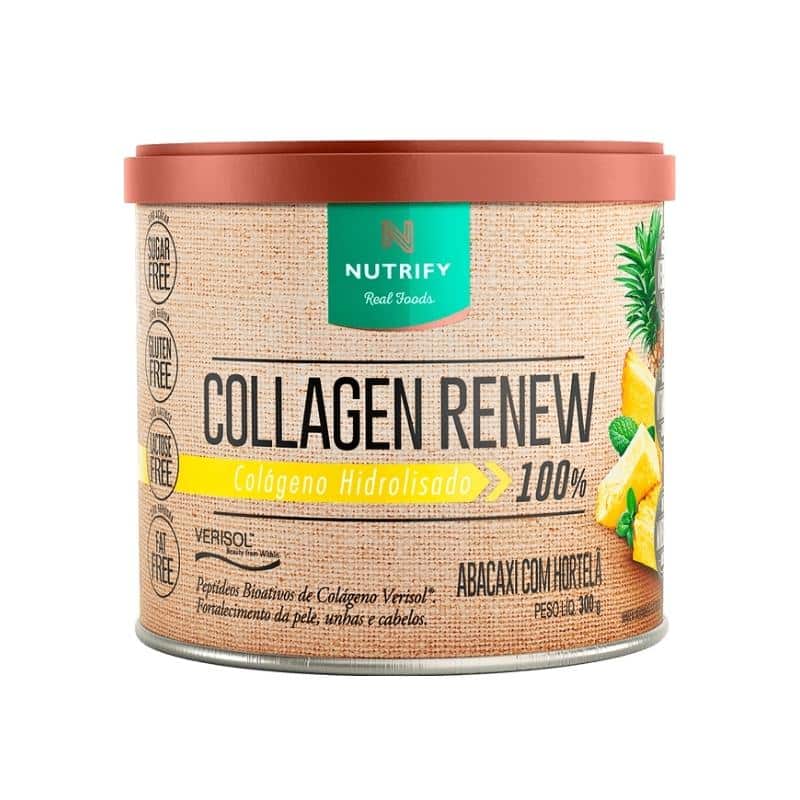 Collagen Renew 300g | Sabor Abacaxi Com Hortelã | Nutrify