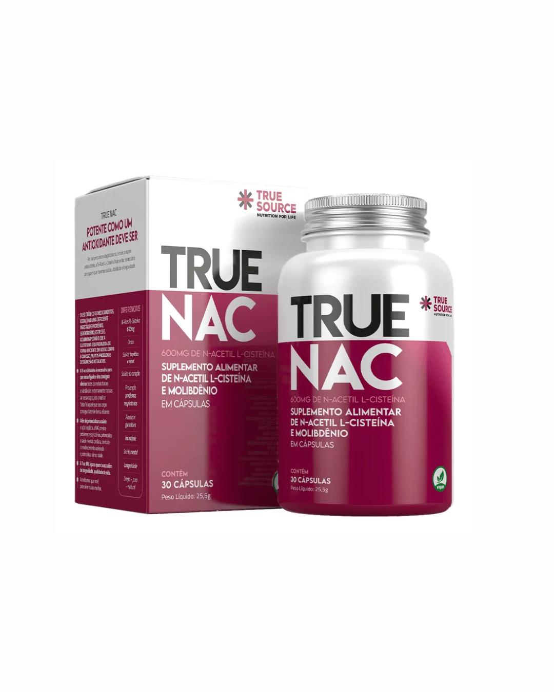 Nac N-acetilcisteína True Source 30 Caps