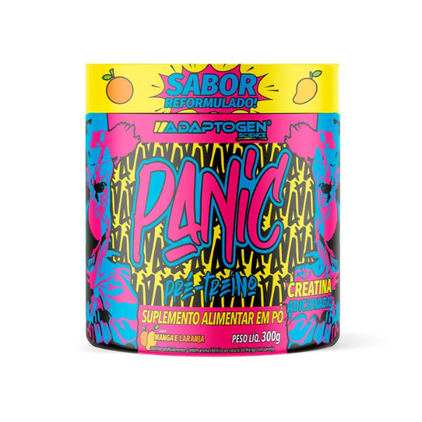 PANIC PRE WORKOUT MANGA E LARANJA (450G) ADAPTOGEN