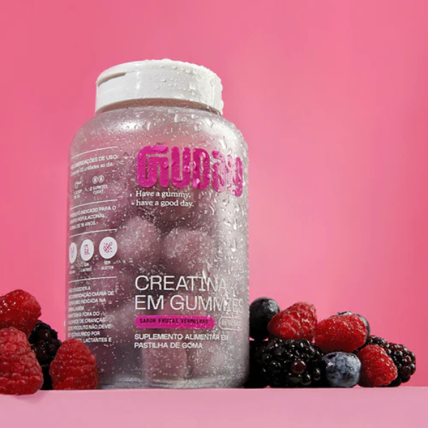 CREATINA EM GUMMIES FRUTAS VERMELHAS (60 UN) GUDAY