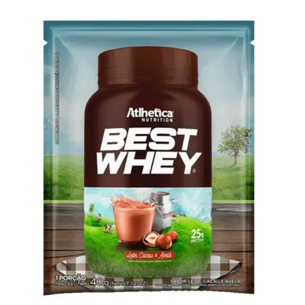 BEST WHEY LEITE CACAU AVELA (40G) ATLHETICA
