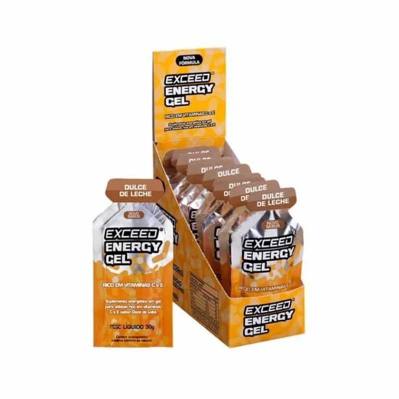 Exceed Energy Gel | Sabor Dulce de Leche 30g | Display com 10 Sachês | Advanced Nutrition