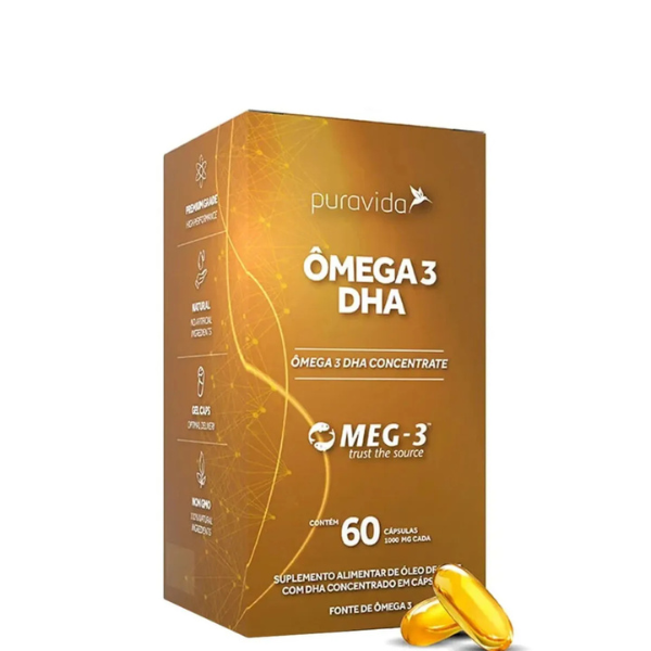 OMEGA 3 DHA (60 CAPS) PURA VIDA