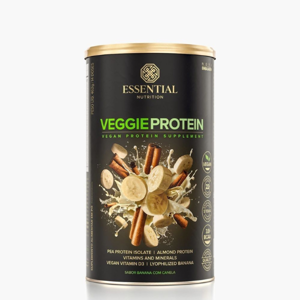 VEGGIE PROTEIN BANANA COM CANELA (450G) ESSENTIAL