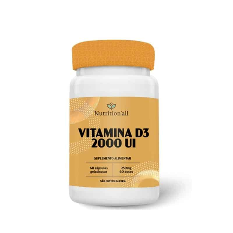 Vitamina D3 2000 UI | 60 Cápsulas | Nutrition All