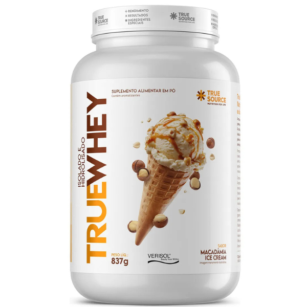 TRUE WHEY MACADAMIA ICE CREAM (837g) TRUE SOURCE