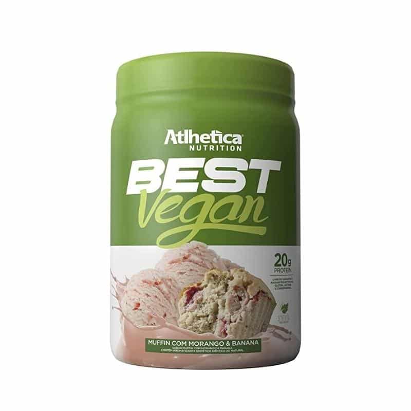 Best Vegan 500g | Proteina Vegana | Sabor Morango com Banana | Atlhetica Nutrition