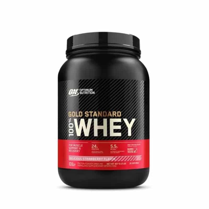 Gold Standard 100% Whey Protein 907g | Sabor Morango | Optimum Nutrition