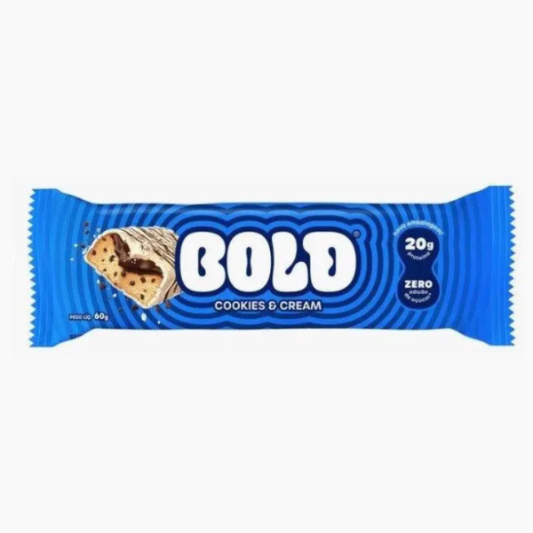 BOLD BAR COOKIES & CREAM (60g) BOLD SNACKS