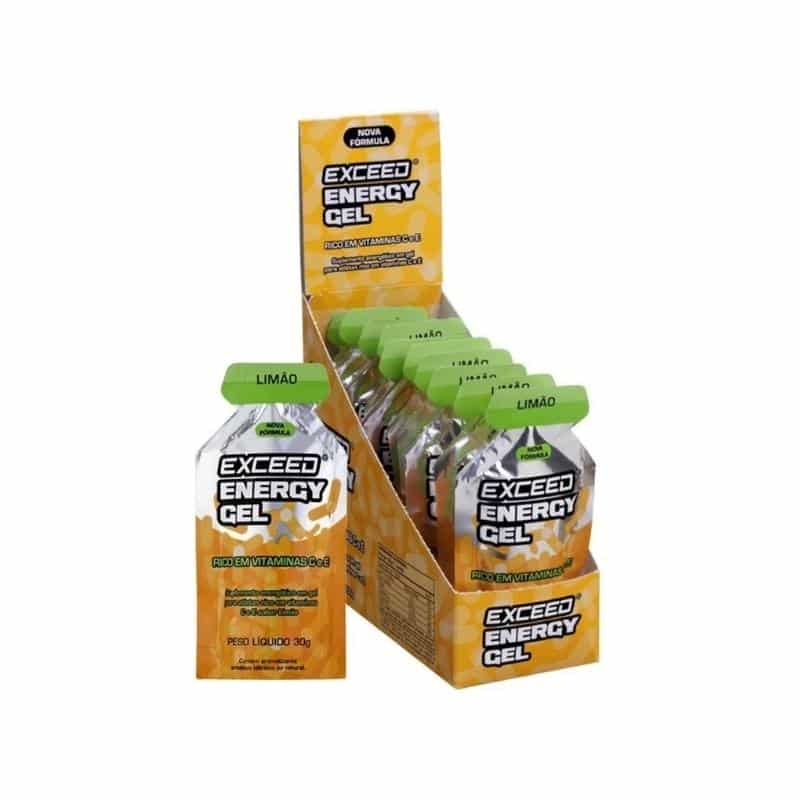 Exceed Energy Gel | Sabor Limão 30g | Display com 10 Sachês | Advanced Nutrition