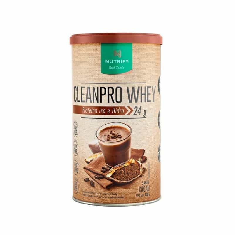 Clean Pro Whey 450g | Sabor Cacau | Nutrify