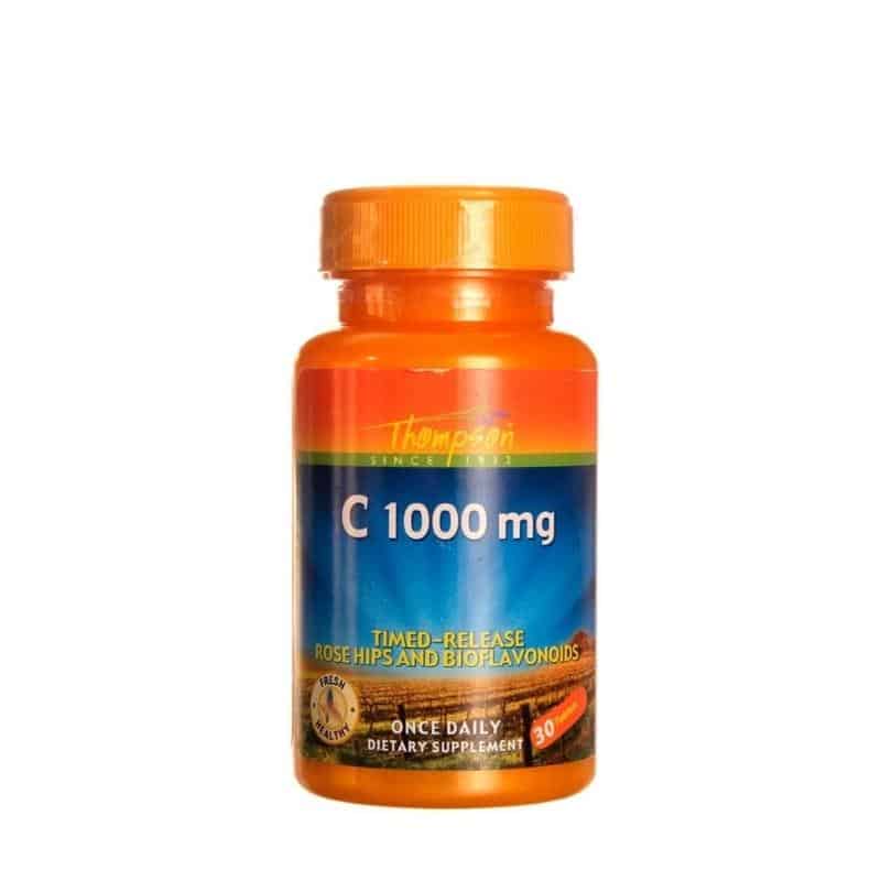 Vitamina C Buffered 1000mg | 30 Vegan Tablets | Thompson