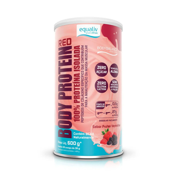 BODY PROTEIN RED FRUTAS VERMELHAS (600G) EQUALIV